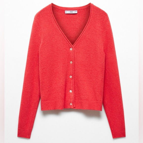 Mango Sweaters - MANGO red cardi